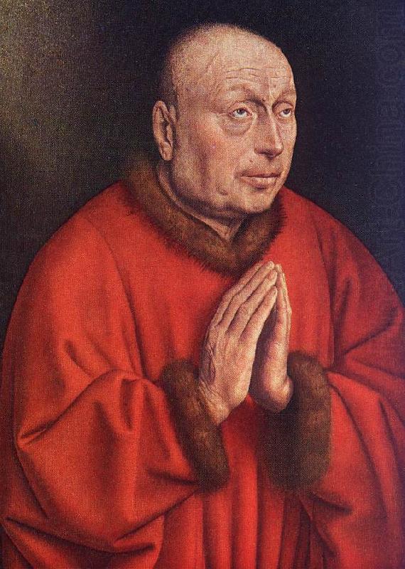 The Ghent Altarpiece: The Donor (detail), EYCK, Jan van